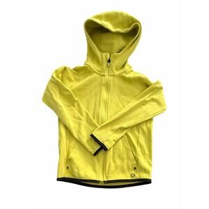 GapFit Kids Yellow Zip-Up Hoodie Size S (6–7) | Lightweight Active Sweatshirt